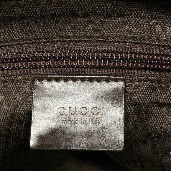 Auth GUCCI - 016210 Brown Dark Brown Chemical Fiber Boston Bag - Picture 7 of 9